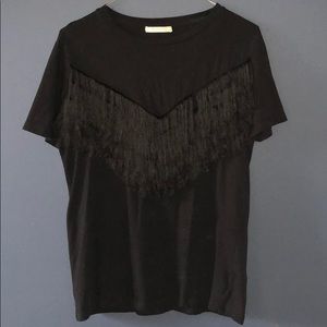 Black fringe Zara T